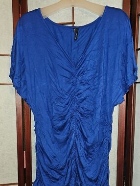 Maurices Vibrant Blue V-Neck Dress